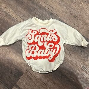 Santa baby bubble romper